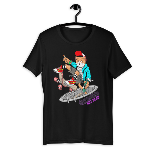 Cat skateboard T-shirt